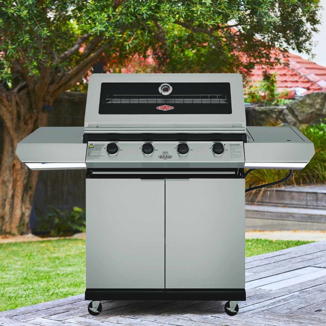 1200S-Series-BBQ-Side-Burner-Trolley-BeefEater 1200S Series BBQ & Side Burner Trolley - BeefEater
